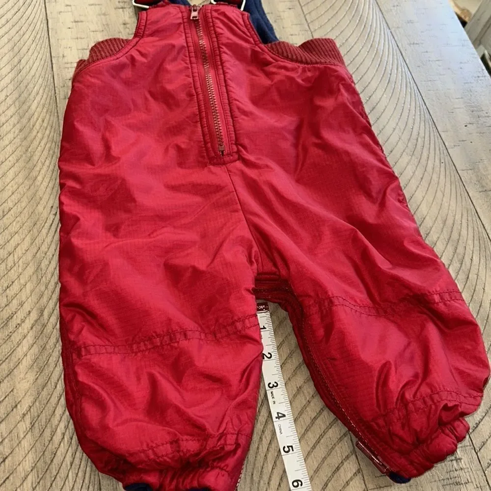 Baby Gap Snow ⛄️ FleeceLined ‘Ski’ ⛷️ Bib Pants. 2 zippers Easy In & Out.